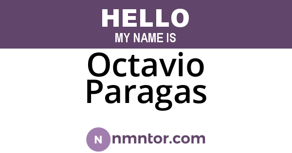 Octavio Paragas