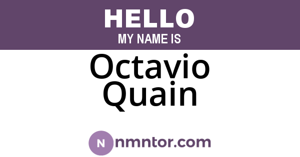 Octavio Quain