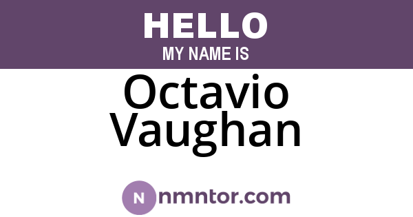 Octavio Vaughan