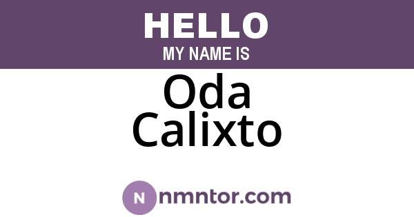 Oda Calixto