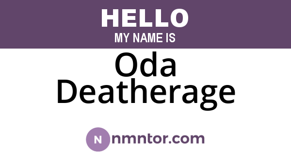 Oda Deatherage