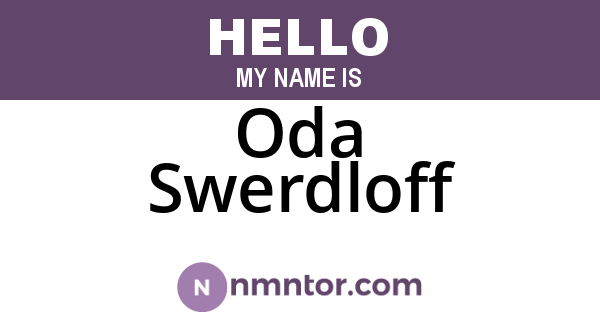 Oda Swerdloff
