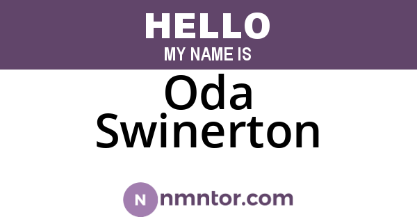 Oda Swinerton