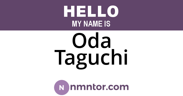Oda Taguchi