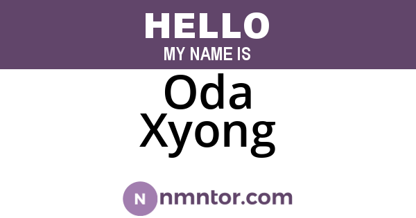 Oda Xyong