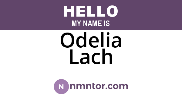 Odelia Lach