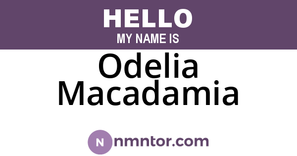 Odelia Macadamia