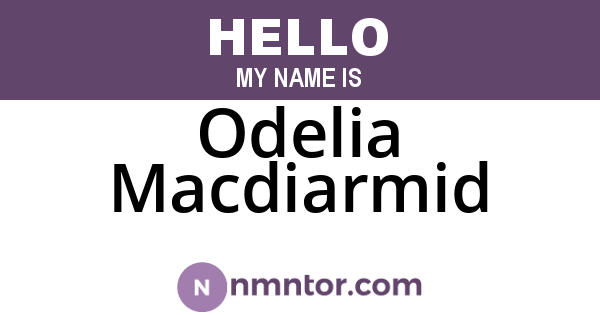 Odelia Macdiarmid