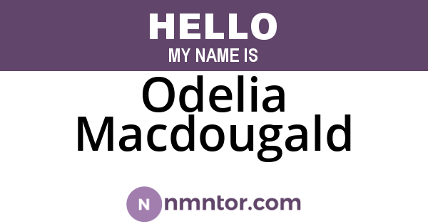 Odelia Macdougald