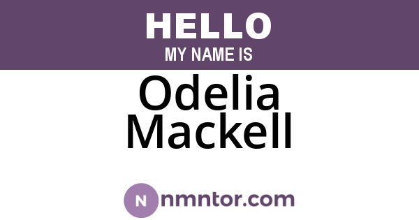 Odelia Mackell