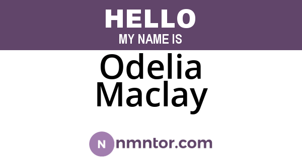 Odelia Maclay
