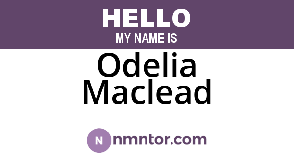 Odelia Maclead