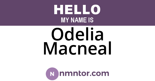 Odelia Macneal