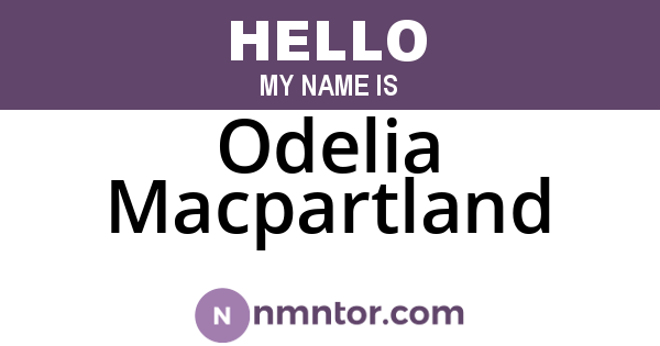 Odelia Macpartland
