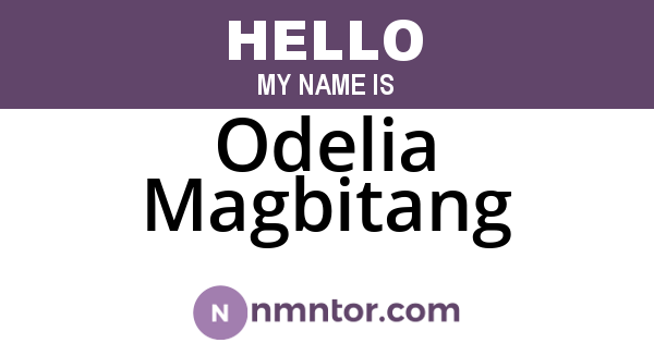 Odelia Magbitang