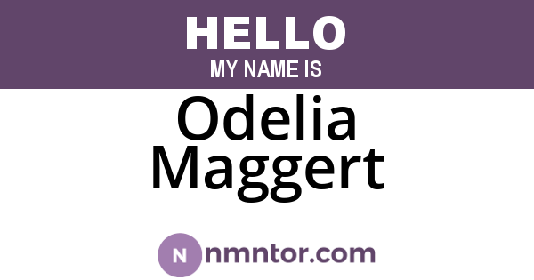 Odelia Maggert