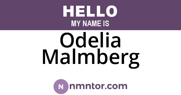 Odelia Malmberg