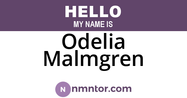 Odelia Malmgren