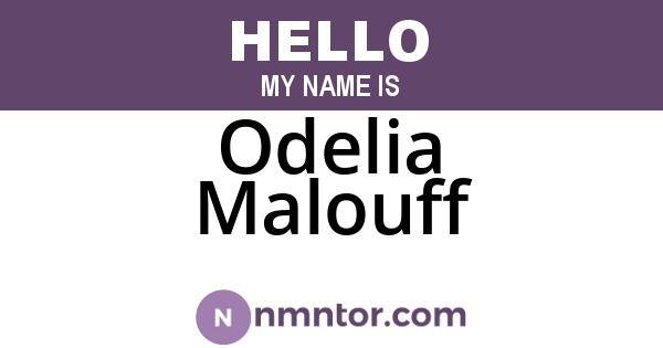 Odelia Malouff