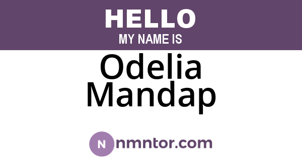 Odelia Mandap