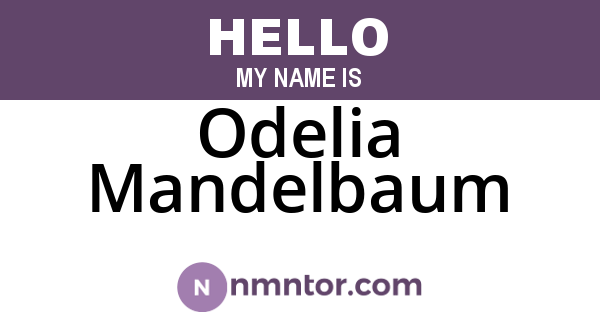 Odelia Mandelbaum