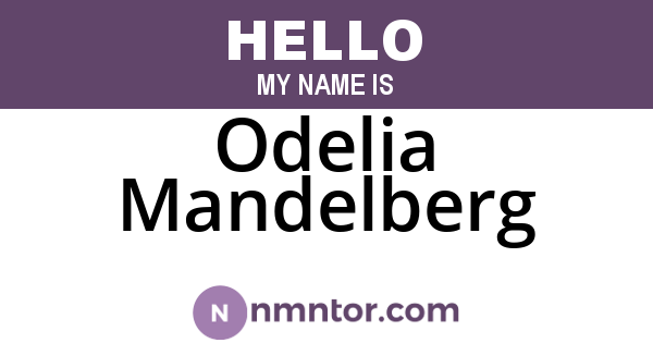 Odelia Mandelberg