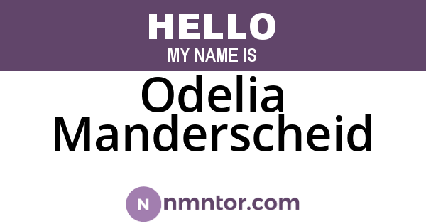 Odelia Manderscheid