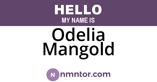 Odelia Mangold