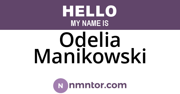 Odelia Manikowski