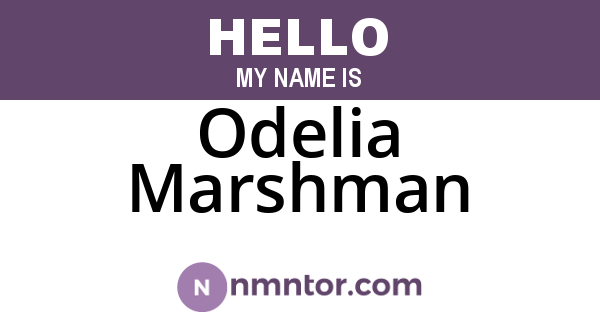 Odelia Marshman