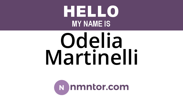 Odelia Martinelli