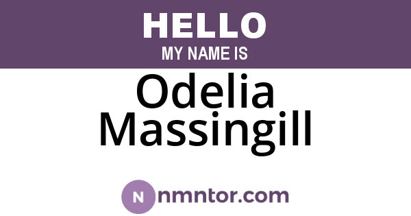 Odelia Massingill