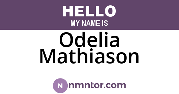 Odelia Mathiason