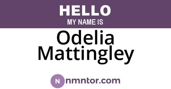 Odelia Mattingley