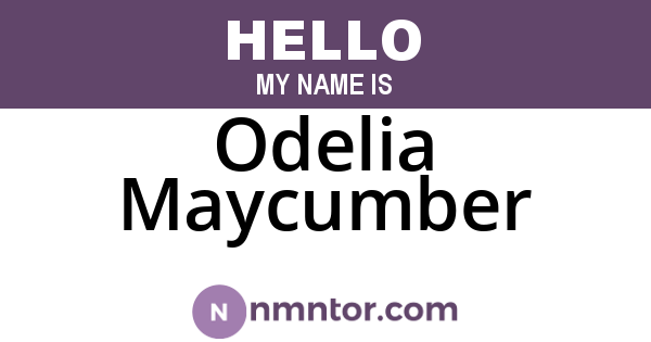 Odelia Maycumber