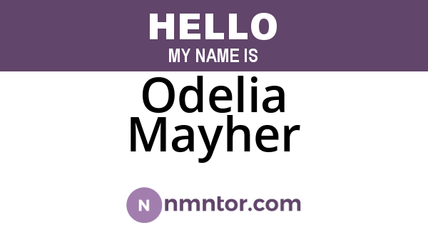 Odelia Mayher