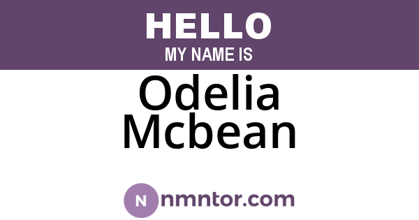 Odelia Mcbean