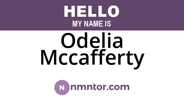 Odelia Mccafferty