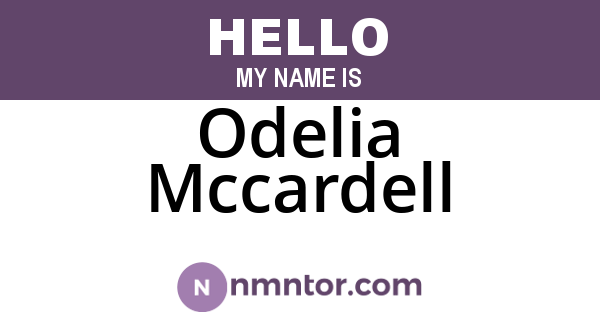 Odelia Mccardell