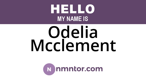 Odelia Mcclement