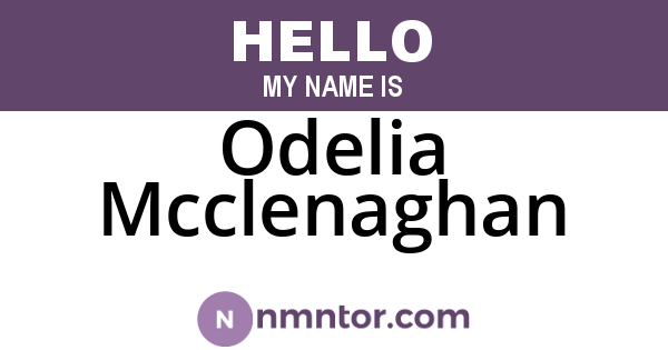 Odelia Mcclenaghan