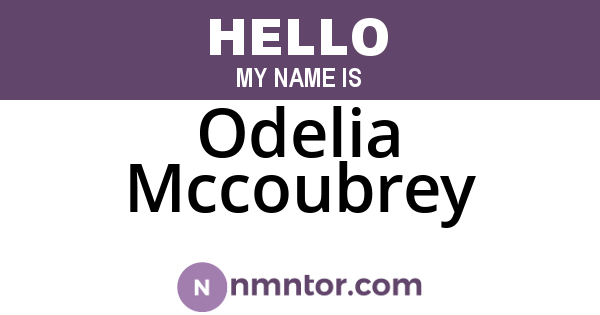Odelia Mccoubrey