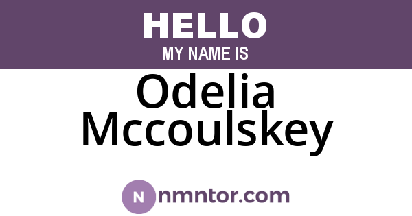 Odelia Mccoulskey