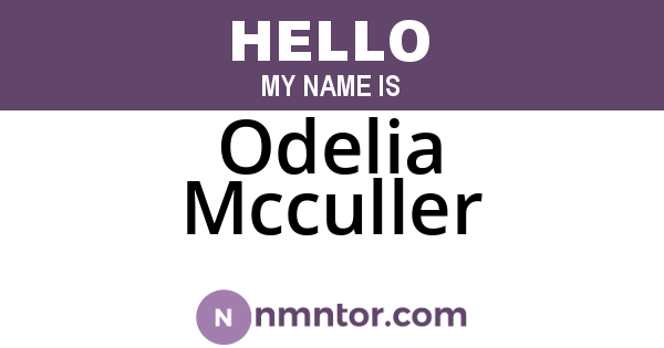 Odelia Mcculler