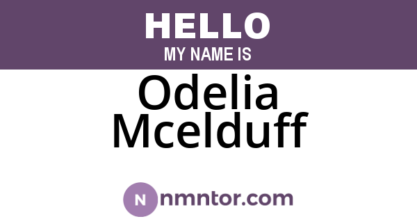 Odelia Mcelduff
