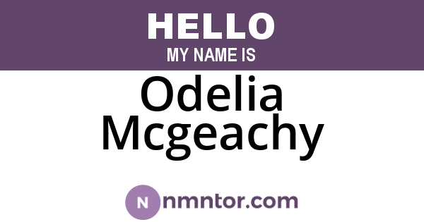 Odelia Mcgeachy