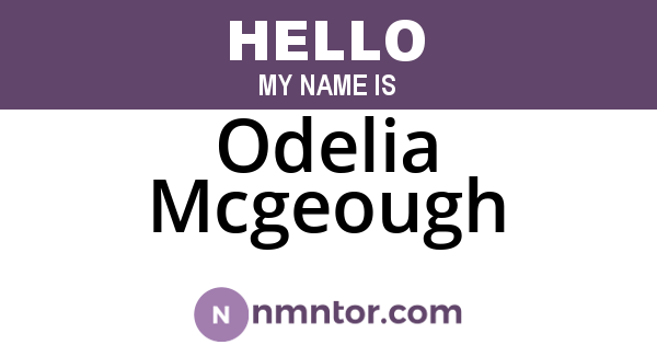 Odelia Mcgeough