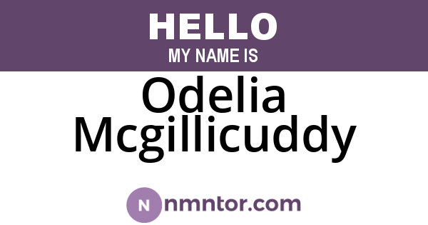Odelia Mcgillicuddy