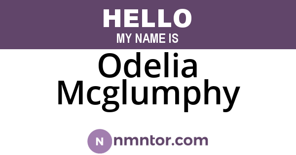 Odelia Mcglumphy
