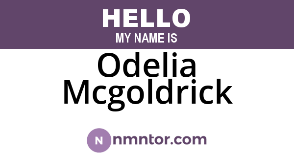 Odelia Mcgoldrick